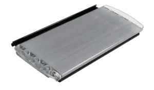 Aquadeck polycarbonaat solar lamel Metallic met metallic bovenzijde en eindkap