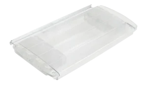 Aquadeck polycarbonaat lamel transparant, aan beide zijden helder, met eindkap