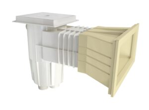 AstralPool skimmer 15L brede mond beige – zwembadskimmer in UV-bestendig ABS