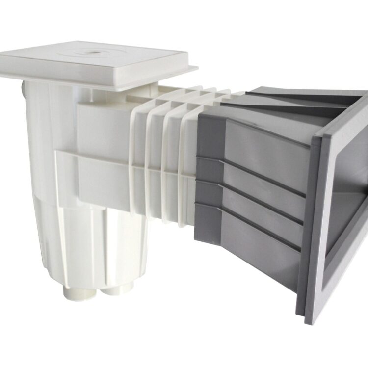 AstralPool skimmer 15L brede mond licht grijs – zwembadskimmer in UV-bestendig ABS