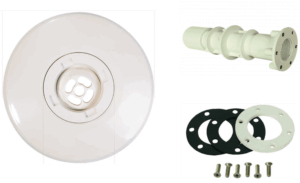 Combi Inspuiter set met wanddoorvoer Astral, Wit