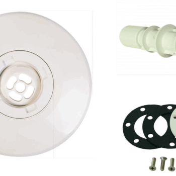 Combi Inspuiter set met wanddoorvoer Astral, Wit