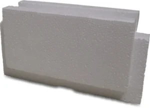 Eindstuk voor Polystyreen bouwblok High Density 100x25x25 cm