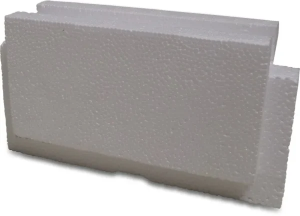 Eindstuk voor Polystyreen bouwblok High Density 100x25x25 cm