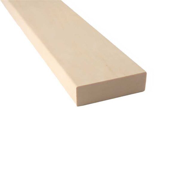 Espenhout banklat 120 cm lang, 80x22mm