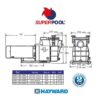 Hayward Superpool zwembadpomp 11m³/uur - Afbeelding 2