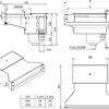 Hoogwater skimmer, RVS 316 SLIM 500mm - Afbeelding 2
