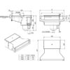 Hoogwater skimmer, RVS 316 SLIM 650 mm - Afbeelding 2