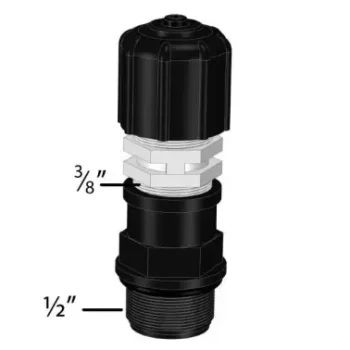 Injectie ventiel ½ bu.dr. 4-6mm slang