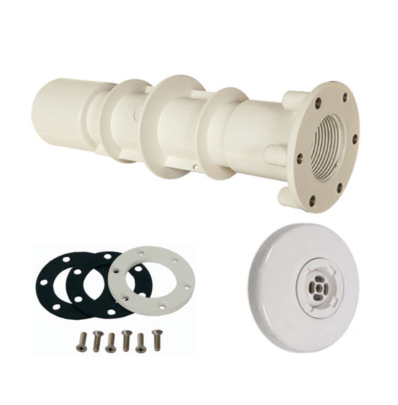 Inspuiter-met-wanddoorvoer-Astral-kleur-wit