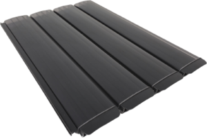 PCS polycarbonaat solar lamellen Black Smoked met rookgrijze bovenzijde