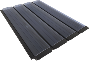 PCS polycarbonaat solar lamellen Blue met blauw getinte bovenzijde, anti-alguitvoering