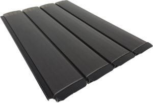 PCS polycarbonaat solar lamellen Carbon met antraciet bovenzijde, anti-alguitvoering