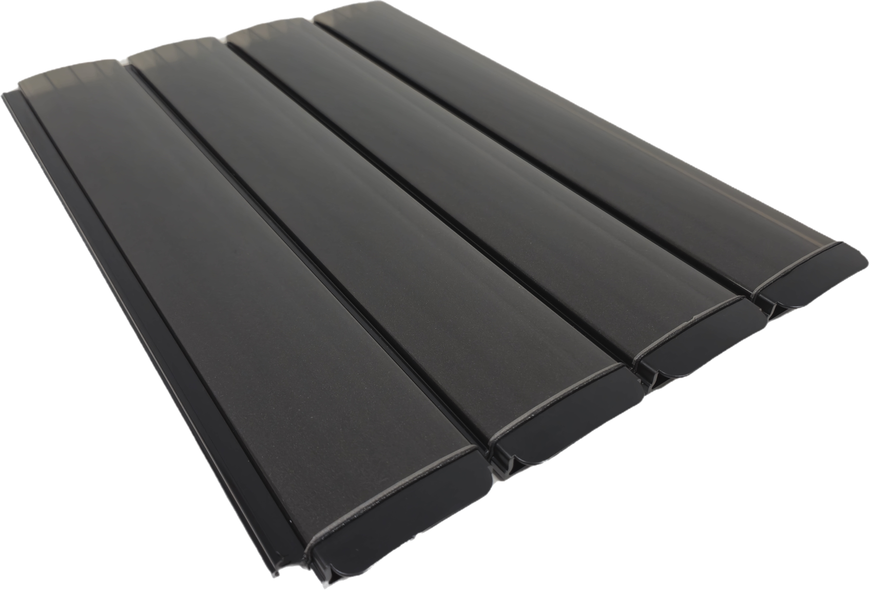 PCS polycarbonaat solar lamellen Carbon met antraciet bovenzijde, anti-alguitvoering