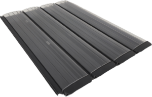 PCS polycarbonaat solar lamellen Solar Clear met heldere bovenzijde en zwarte onderzijde