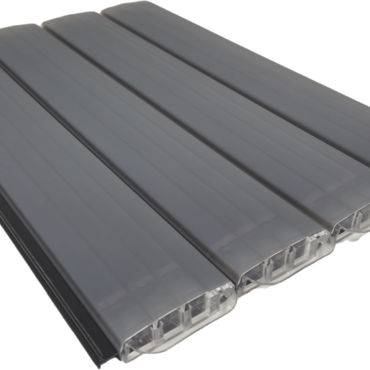 PCS PVC solar zwembadlamellen grijs met doorschijnende bovenzijde