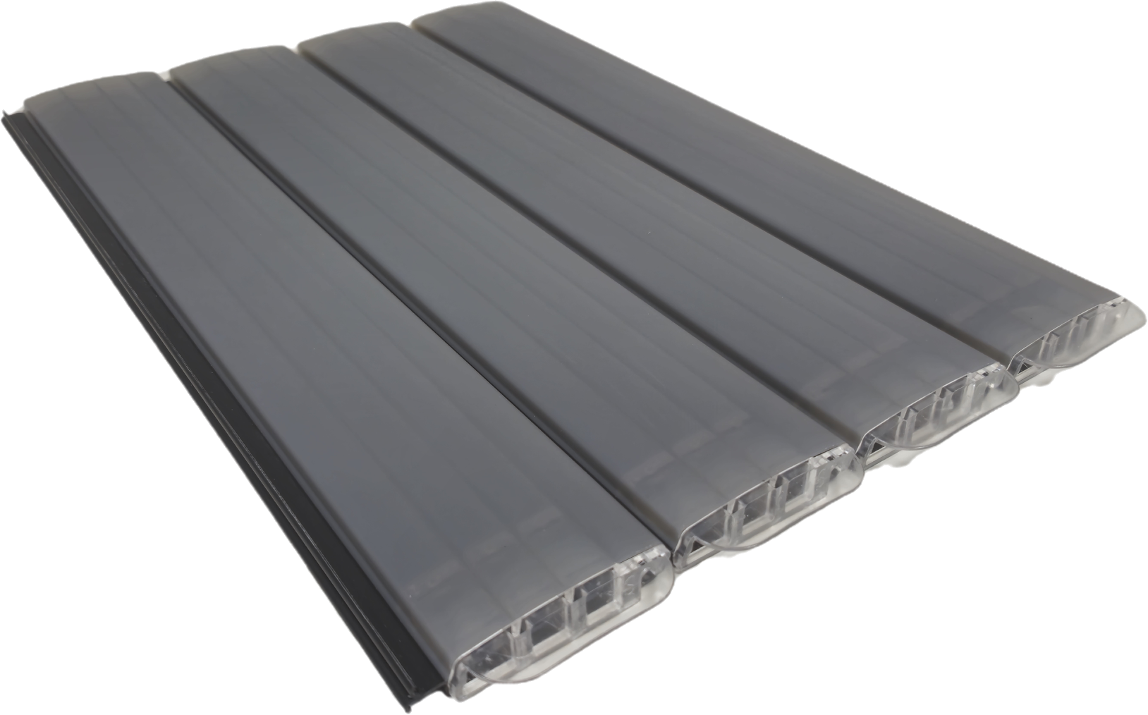PCS PVC solar zwembadlamellen grijs met doorschijnende bovenzijde