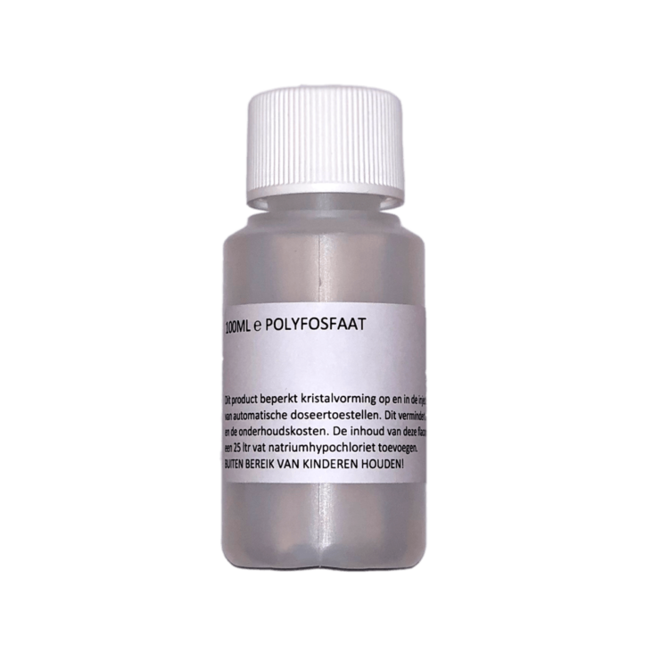 Polyfosfaat, 100ml. voor 20kg vloeibaar chloor - Sauna's & Zwembaden