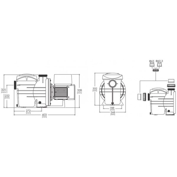 Pomp XFLOW 15 VS – 0,73kW 230 V - Afbeelding 5
