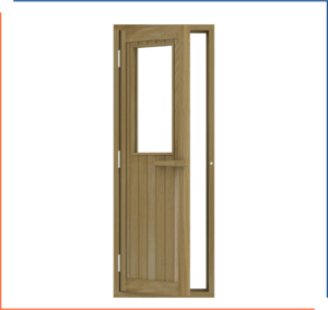 Sauna deur Ceder Links