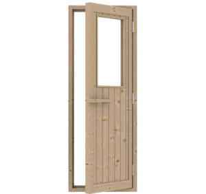 Sauna deur Nordische fichte rechts