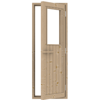 Sauna deur Nordische fichte rechts