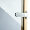 Saunadeur geheel glas, zonder drempel brons glas R - Afbeelding 2