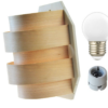 Sauna lamp wandmodel SET