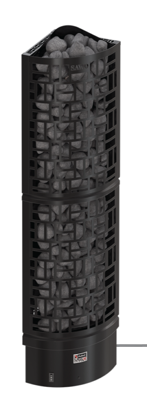 Sawo 30 Corner Black SW6-90Ni2-CNR-BL-P-C saunakachel met bediening