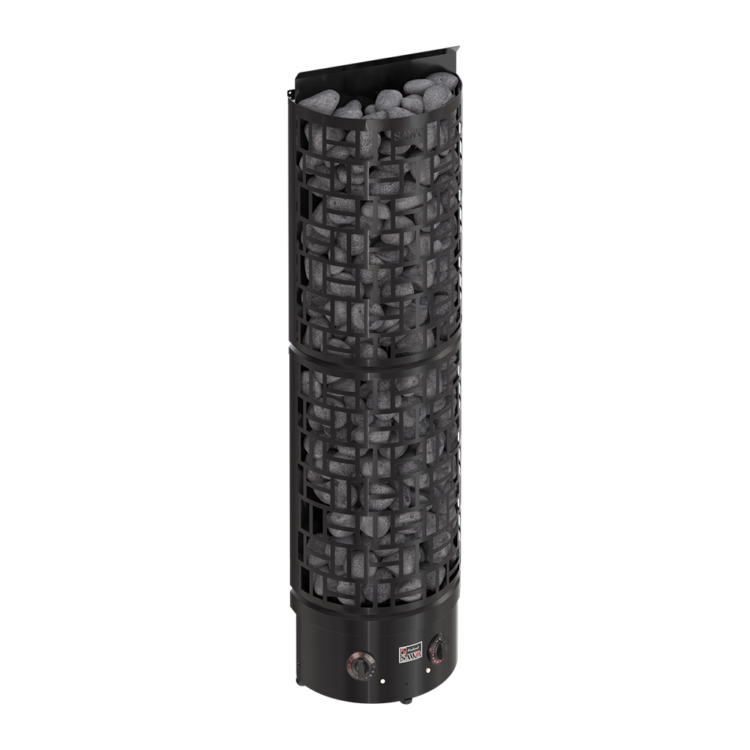 Sawo 30 Wall Black SW6-90NB-WL-BL-P-C saunakachel met bediening