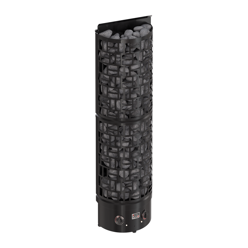 Sawo 30 Wall Black SW6-90NB-WL-BL-P-C saunakachel met bediening