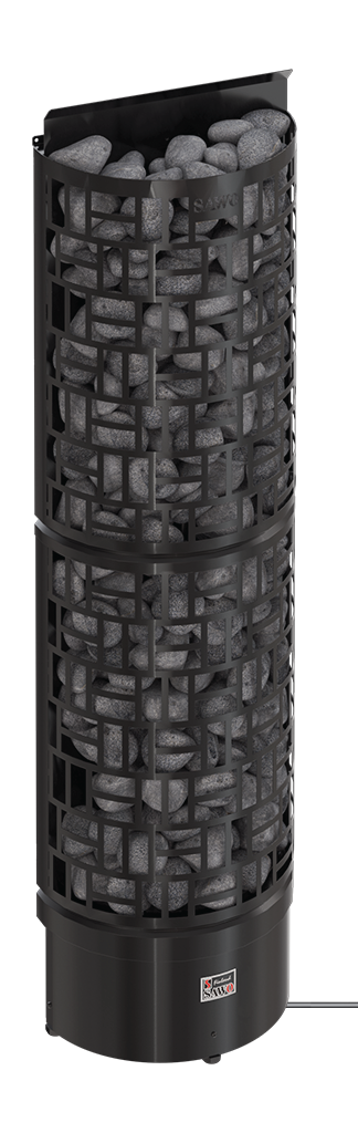 Sawo 30 Wall Black SW6-90NS-WL-BL-P-C saunakachel met bediening