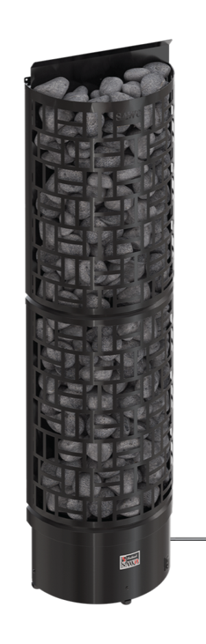 Sawo 30 Wall Black SW6-90Ni2-WL-BL-P-C saunakachel met bediening