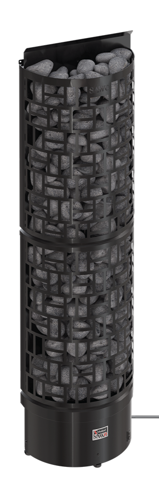 Sawo 30 Wall Black SW6-90Ni2-WL-BL-P-C saunakachel met bediening