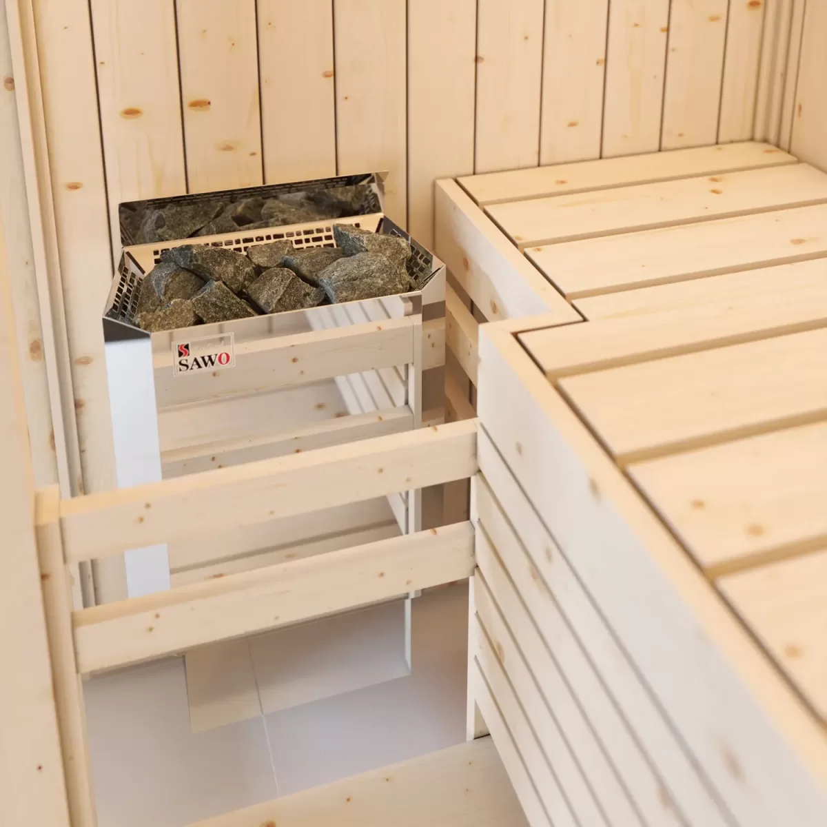 Sawo Nordex Mini saunakachel in Finse sauna