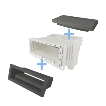 Unik skimmer antraciet, set compleet