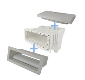 Unik skimmer licht grijs, set compleet