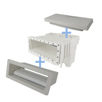 Unik skimmer licht grijs, set compleet