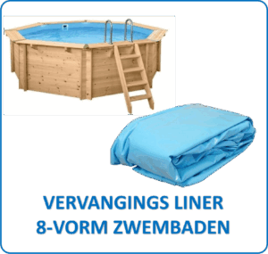 Vervangings liner 8-vorm zwembaden