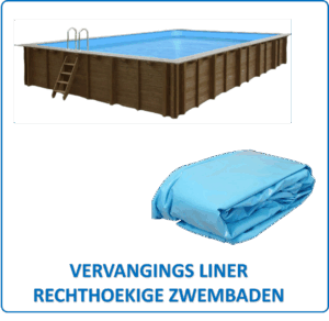 Vervangings liner rechthoekige zwembaden