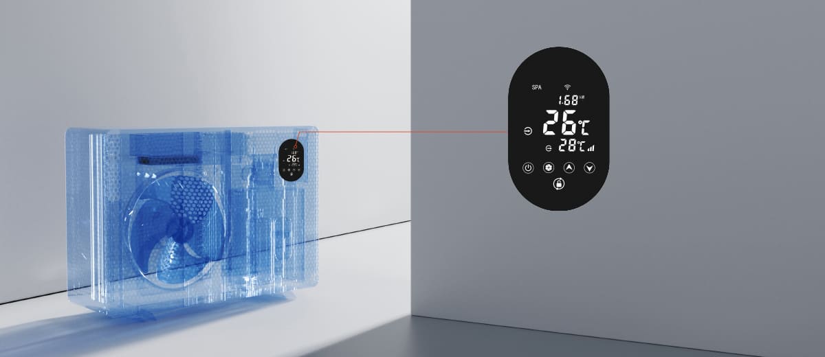 Warmtepomp Inver-XP20 display