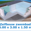 Zelfbouw zwembad 6.00 x 3.00 x 1.50 meter