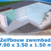 Zelfbouw zwembad 7.00 x 3.50 x 1.50 meter