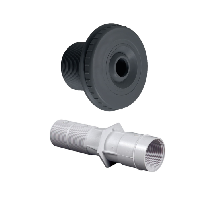 Zwembad Inspuiter voor foliebaden Antraciet Set 1