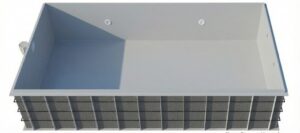 Zwembad Trend PP licht grijs