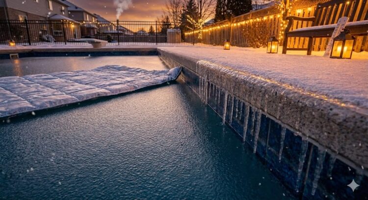 Zwembad in de winter