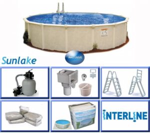Interline stalen zwembad Sunlake rond 360
