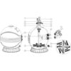 Mega+ MFS 10,5 m3/h Side Mount zandfilter - Afbeelding 2