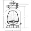 Mega V800, 25 m³/h top mount zandfilter - Afbeelding 2