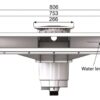 Weltico A800 hoogwater skimmer, metsel-liner Antraciet - Afbeelding 2